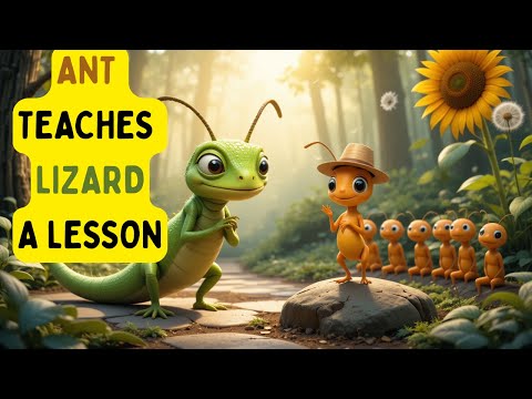 The Lizard And The Ant | Bedtime Stories For Kids In English | Folktales In English