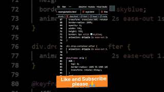 Moving animation using html and css & Only 🔥 | @R2Coding   #shorts