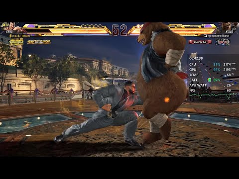 32 Minutes of Full HD Tekken 8 on ROG Ally Z1E Also I Party with Mr  Harada