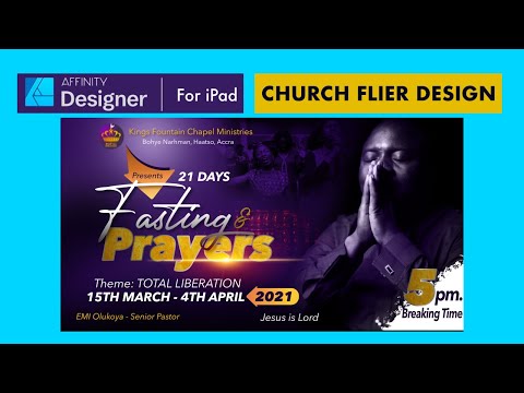 CHURCH FLIER DESIGN | AFFINITY DESIGNER FOR iPAD TUTORIAL