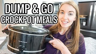 EASY DUMP AND GO CROCKPOT MEALS | QUICK AND SIMPLE CROCKPOT RECIPES | LivingThatMamaLife