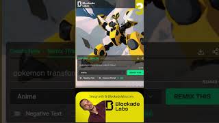 Pokemon Transformers by @3esign w @blockadelabs #ai #xr #vr #vtuber