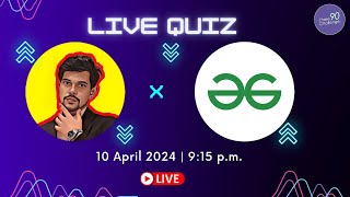 LIVE QUIZ with  @TechnicalProPlus || Three 90 Challenge Back with Benefits - Link⏬