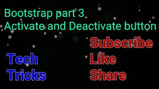 Bootstrap part 3 | How to create active and deactivate button | CSS | Button tag and size | #Shorts