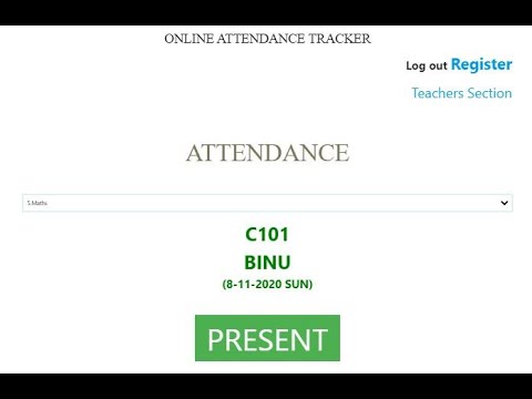 Online Attendance Tracker