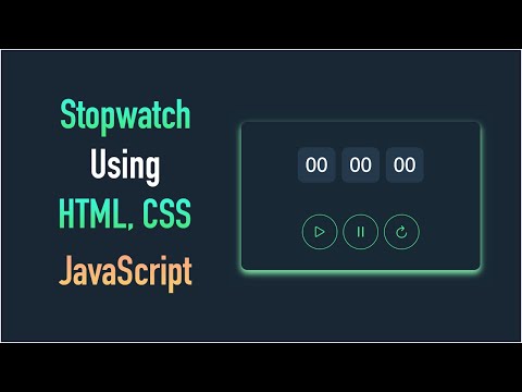 Creating a Stopwatch from Scratch using HTML, CSS, and JavaScript