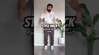 How To Quickly Fix Pants That Are Too Long - Reverse Cuff #stylehack #styletips #fashion