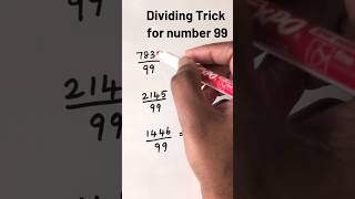 Math Tricks l l Dividing Trick for number 99 #maths #mathstricks #mathtipsandtricks #division