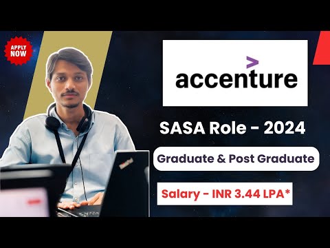 Accenture Off Campus Hiring 2024 | SASA Role | Apply Now Only