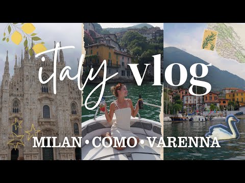italy vlog: milan & lake como!