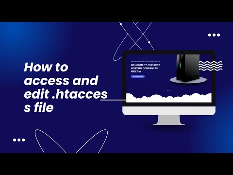 How to access and edit .htaccess file