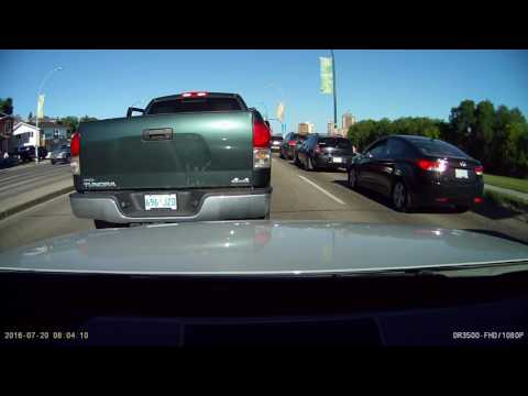 BMW Frontal collision warning in action