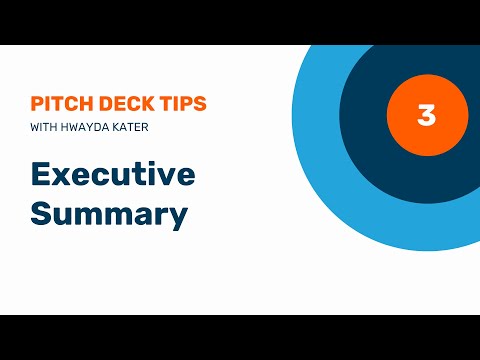 3. Pitch Deck Executive Summary