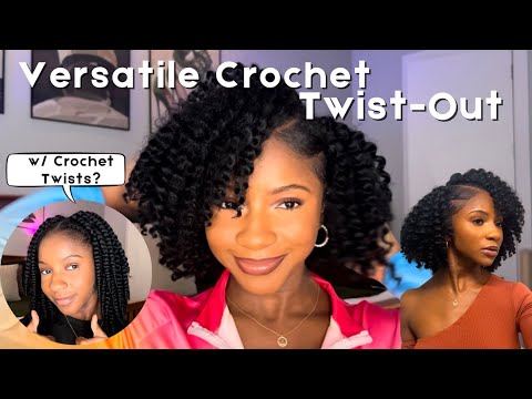 CROCHET TWISTS ( VERSATILE TWIST-OUT) Tutorial ft. Epic Cici Twists