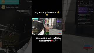 PART ONE! KNG ESTATE FAILED ARREST😂 #kngestate #gtarp #policegameplay #police #failedarrest