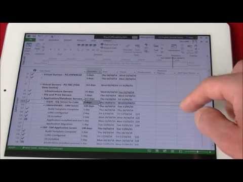 Microsoft Project on iPad IOS Device