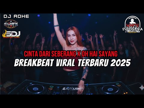 DJ BREAKBEAT VIRAL TERBARU 2025 - CINTA DARI SEBERANG X OH HAI SAYANG - BREAKBEAT FULL MELODY 2025