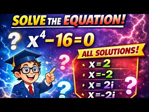 MATH PROBLEM GOES VIRAL: CAN YOU SOLVE X^4 - 16 = 0?