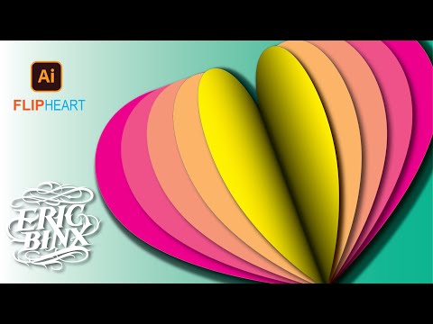 How to make PAPERCUT HEART in ADOBE ILLUSTRATOR