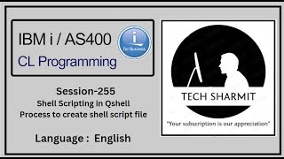 How to create script file using qshell commands in ibmi training  | shell scripting in ibmi | Qshell
