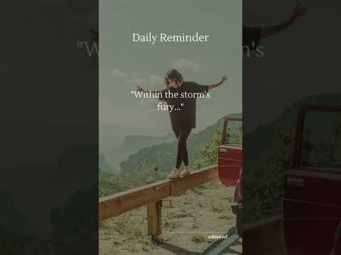 Daily reminder... 🙏 Storm's fury  | Life Lessons #shorts #quotes #foryou #fyp