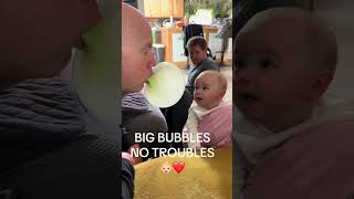BIG BUBBLES NO TROUBLES 😳 momlife heart full ❣️ #momlifeheartfull