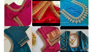 Trending aari work blouse designs | simple aari work blouse designs #aariworkblouse #trendingvideo