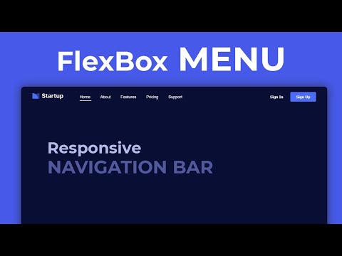 Create A Responsive Navigation Bar Using HTML CSS and JavaScript From Scratch!
