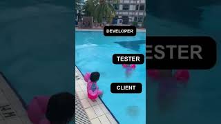Client vs Developer vs Tester #funnyshorts