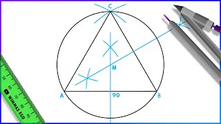 How to draw a circumcircle of an equilateral triangle