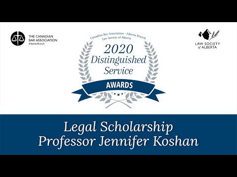 Distinguished Service Awards 2020 - Service to Legal Scholarship