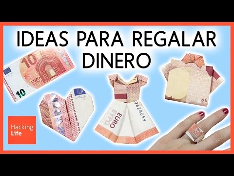 Easy idea to give money * how to make a dress with a bank note