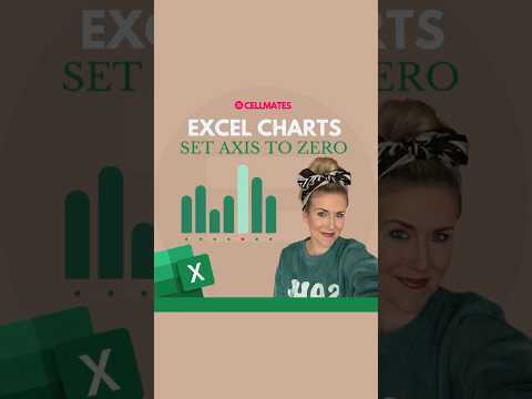 #Shorts | Set the Vertical Axis to Zero: Excel Charts