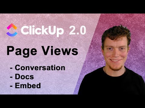 ClickUp 2.0 - Page Views (Conversations, Doc/Wiki & Embed)