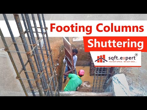 Footing Columns Shuttering Work - Ongoing Project | Bangalore |Sqft Expert