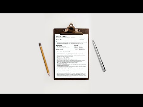 How to quickly create a RESUME in Adobe Illustrator - Illustrator Tutorial