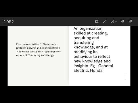 Learning organization