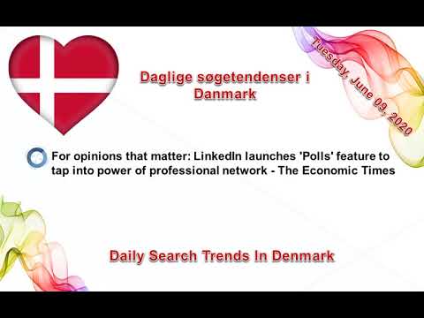 Daglige søgetendenser i Danmark 09-06-2020