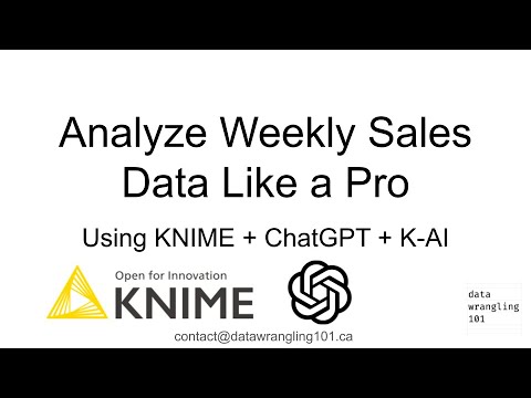 Analyze Weekly Sales Data Like a Pro using KNIME + ChatGPT + KNIME AI