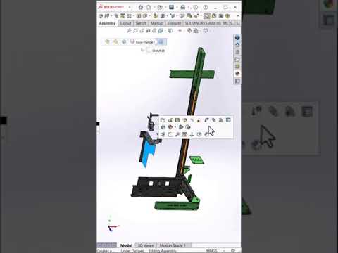 Elevator Carsling in Solidworks - CarFrame #shorts