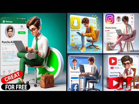 How to create 3D Al Social media boy Images | Viral photo editing | bing image creator tutorial | ai