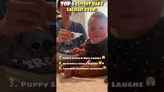 Top 5 Cutest Baby Laughs Ever! 😂👶  #cutestbabies #babyreactions #babycompilation #funnyshorts #lol