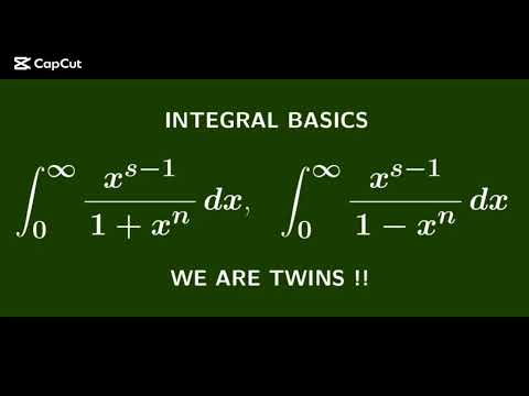 Integral  basics, two birds one stone, contour integral