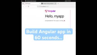 Get Started with Angular Development in 60 Seconds!