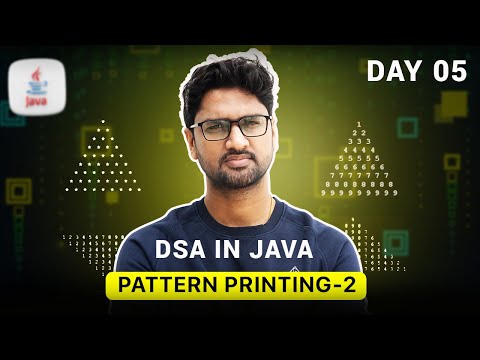 Java Pattern Printing - Part 2 | DSA in JAVA | Vishwa Mohan