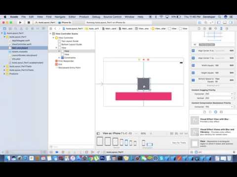 iOS Autolayout :  Part1_Basics (XCode 8)