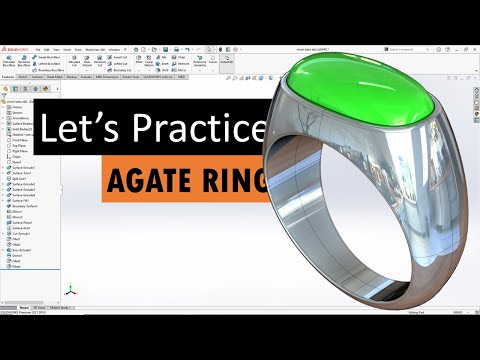 Design Like a Pro: Modelling Agate Ring with Solidworks
