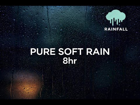 LIVE 8hr • NO Ads - Rain by the Window at Night 🌧️ Pure Soft Rain for Deep Sleep (3 Hours)