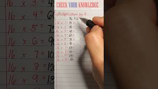 Math Tricks Multiplication by 16 #fastcalculationtricks #easymathtricks #mathforstudents