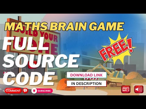 FREE Construct 3 Math Game Source Code 🔥 Educational Game Project